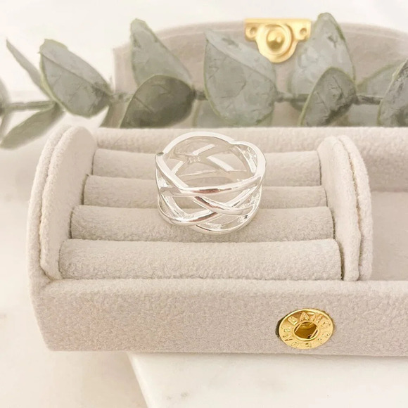 925 Sterling Silver Wide Ring Band Chunky Ring Band Minimalist Ring Thick Ring - Picture 8 of 10